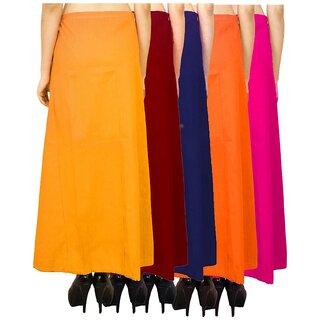 eFashionIndia Women Cotton Saree Petticoats Inskirt combo of 15
