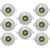 Bene LED 3w Glow Round Ceiling Light, Color of LED Green (Pack of 8 Pcs)