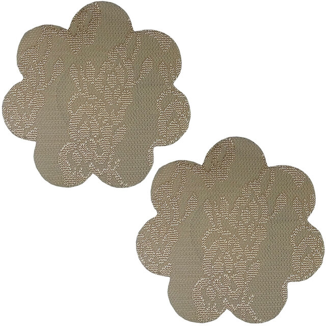 Buy Muquam Beige Flower Polyester Peel and Stick Disposable Nipple