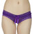 Muquam Purple Women's Lace, Spandex Floral Hipster Panty (Pack of 1)