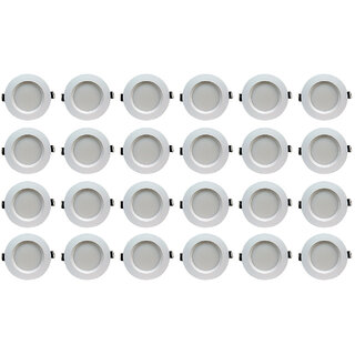                       Bene LED 5w Faro Round Ceiling Light, Color of LED Red (Pack of 24 Pcs)                                              