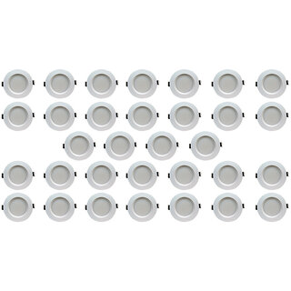 Bene LED 5w Faro Round Ceiling Light, Color of LED Red (Pack of 32 Pcs)