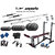 Protoner  Extreme Weight Lifting Package 20 Kgs + 5' Straight + 3' Curl Rod + 6 In 1 Weight Bench