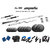 Protoner  Extreme Weight Lifting Package 80 Kgs + 5' Straight+ 3' Curl Rod