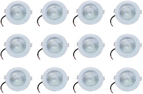 Bene LED 9w Round Ceiling Light, Color of LED Warm White (Yellow) (Pack of 12 Pcs)
