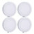 Bene LED 6w Round Surface Panel Ceiling Light, Color of LED Warm White (Yellow) (Pack of 4 Pcs)