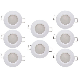 Bene LED 3w Luster Round Ceiling Light, Color of LED Red (Pack of 8 Pcs)