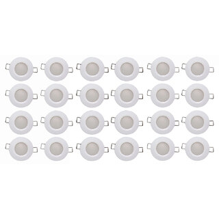 Bene LED 3w Luster Round Ceiling Light, Color of LED Red (Pack of 24 Pcs)