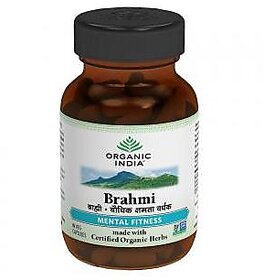 Organic India Brahmi 60 Capsules Bottle