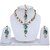 Lucky Jewellery Rama Green Kundan Double Loucket Set (MSK-1-LINE2-RAMA)
