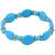 Pearlz Ocean Oval, Round Shaped Mosaic Beads Stretchable Bracelet