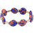 Pearlz Ocean Designer Coin Shaped Mosaic Beads Stretchable Bracelet