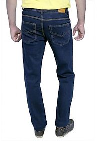 Routeen Men Regular Fit Blue Jeans