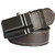 WHOLESOMEDEAL Synthetic Leatherite brown auto lock adjustable buckle belt