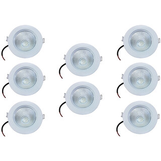 Bene LED 9w Round Ceiling Light, Color of LED White (Pack of 8 Pcs)