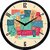 Cartoonpur Analog Round 11 Inch Tweety 1 Wall Clock with Glass