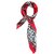 Red Color Tiger Print Satin Small Square Scarf For Womens By S.lover