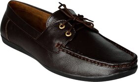 Exotique Men's Brown Loafer Shoes (EX0045BR)