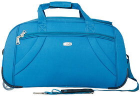 Timus Club Mumbai 65CM Ocene Blue 2 Wheel Duffle Trolley Bag for Travel (Check-In Luggage)