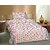 DIVINE CASA 100 Cotton Single Bed Sheets With 1 Pillow Cover High Wash Fastness And Soft FinishRTL944