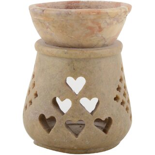                       Freshings Gaurara Polished Jaali Work Oil Burner (F-GOB-2)                                              