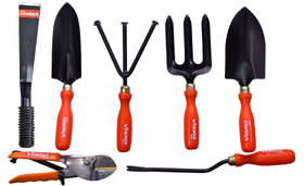 Visko 611 7 Pc Garden Tool Kit with Khurpa and Pruning Secateur.