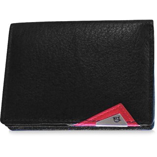                       my pac cruise Genuine Leather Slim Card Holder  Black                                              