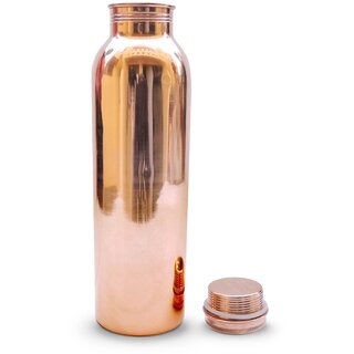 Copper Bottle with 99.5 purity-1000ML CapacityHandmade,Joint Free Leak Proof