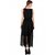 Raabta Fashion Women Black Plain Round Neck Maxi Dress