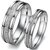 RM Jewellers 92.5 Sterling Silver American Fabulous Lovely Couple Band For Men and Women