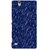 G.store Printed Back Covers for Sony Xperia C4 blue