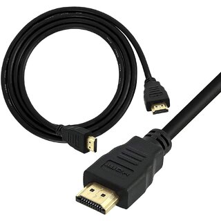 1.5 Meter 4K Ultra HD HDMI Male to Male Cable (Black) -Compatible with Laptop, PC, Projector & TV