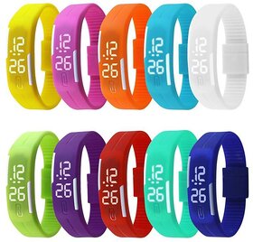 Buy 1 Get 1 Free  Slim LED Waterproof Digital Jelly Watch