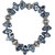 Pearlz Ocean Roundel Shaped Mosaic Beads Stretchable 7.5 Inches Bracelet For Women