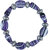 Pearlz Ocean Oval, Drop Shaped Mosaic Beads Stretchable 7.5 Inches Bracelet