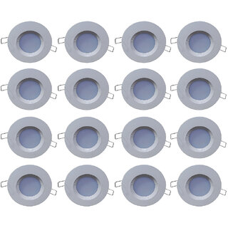                       Bene LED 3w PP Round Ceiling Light, Color of LED Blue (Pack of 16 Pcs)                                              