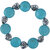 Pearlz Ocean Coin Shaped Mosaic Beads Stretchable 7.5 Bracelet For Girls