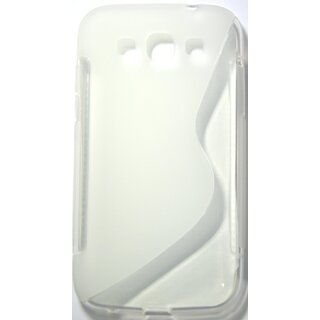                       S-Line Silicone Back Case Cover For Samsung Galaxy Core I8260 I 8260- trasprant                                              