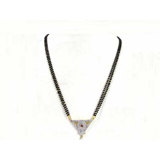 Tringle AD Pendant Mangalsutra Necklace Tringle AD Pendant Mangalsutra Necklace