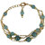 Pearlz Ocean Green Aventurine Beads 7 Inches Bracelet For Women With Extension