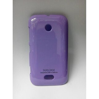                       Ultra Thin Rubberized silicon Case Back Cover for Nokia Lumia 510-purple                                              