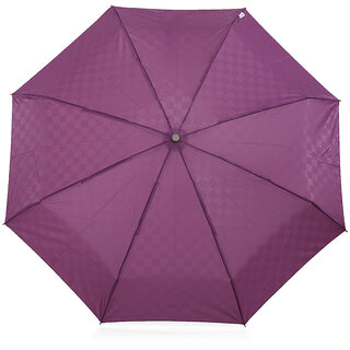 The Modern Ape - 5 Fold Mono colour nylon umbrella - Purple MON-PU