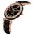 Zeit black golden formal watch for women