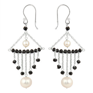                      925 Silver Fresh Water Pearl Earrings Classy Collection by Pearlz Ocean.                                              