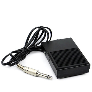 Big Rectangle Tattoo Foot Pedal Switch / Thin Black Cord for Power Supply by Mumbai tattoo