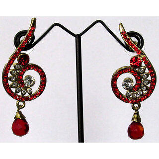 Red Drop Beautiful Stone Earring Red Drop Beautiful Stone Earring