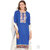 Baga designer womens blue cotton kurti