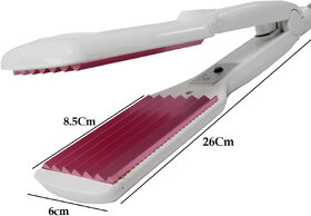 JM 2 in 1 Ceramic Hair Straighteners Flat Iron 50W Set Curling Curler Iron -33
