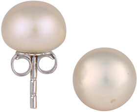 Pearlz Ocean Candent Pearl Sterling Silver Studs