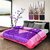 Titos Purple Embossed Double Bed Quilt